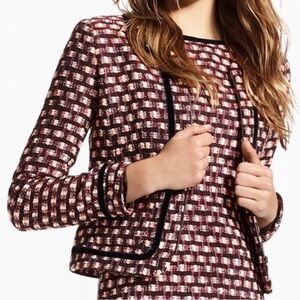 BROOKS Brothers Tweed Zip Up Jscket